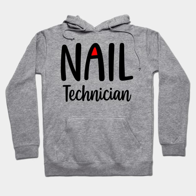 Nail Technician Hoodie by colorsplash